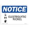 Signmission OSHA Notice, 5" Height, Electrolytic Nickel Sign With Symbol, 7" X 5", Landscape OS-NS-D-57-L-11710 - alternate 1